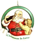 Coca Cola Santa Holds Child Christmas Love H2803 Ornament Orig Box. Fixed Price $7.79.