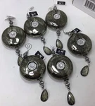 Melrose International Mercury Glass Embellished Ornament Set Of 6 Silver Gray 8. Fixed Price $42.77.