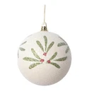 Vickerman 4" Holly Berry White Ball Ornament 3/BAG. Fixed Price $40.99.