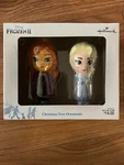 Hallmark Disney Frozen Ii Elsa & Anna 3-D Shatterproof Ornament 2 Pk New. Fixed Price $15.00.