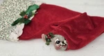 Vintage Christmas 1990 Annalee Peek Boo Mouse Red Holiday Stocking 19" Nwt. Fixed Price $24.68.