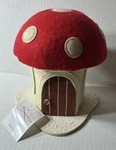 Target Wondershop Christmas 2024 Featherly Friends Bird Felt Mushroom House Nos. Fixed Price $19.99.