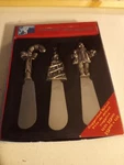 Innovage Holiday Spreaders Set Of 3 Santa/candy Cane/christmas Tree. Fixed Price $15.00.