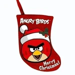 Kurt S. Adler Angry Birds Red Miniature Applique Stocking, 6.5. Fixed Price $9.99.