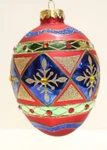 Kurt S. Adler 120MM Fabrege Style European Glass Jewel Egg Xmas Ornament C. Fixed Price $15.88.