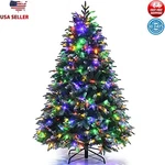 5FT Pre-lit Snowy Christmas Tree W/ 250 Led Lights Hinged Design Home Decoration. Fixed Price $149.83.