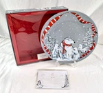 Vera Bradley 10.5" Christmas Cookie Plate W/ Recipe Cards Beary Merry Polar. Fixed Price $34.50.