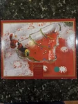 Nib Gorham Winter Follies Tree Candy Dish Santa Christmas 8'' Crystal Glass. Fixed Price $12.00.