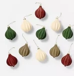 Studio Mcgee Threshold *set Of 11* Velvet Decorative Ornaments Christmas Holiday. Fixed Price $49.99.