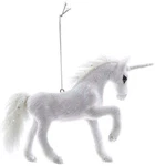 Kurt Adler Plush Ornament For Christmas Tree, White Unicorn. Fixed Price $13.00.