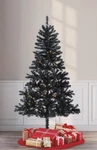 Holiday Time 6.5' Pre-lit Madison Pine Black Artificial Christmas Tree Halloween. Fixed Price $37.99.