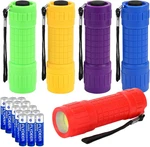 Kunhe 5 Pack Plastic Small Mini Led Cob Flashlights For Kids 100 Lume. Fixed Price $14.13.
