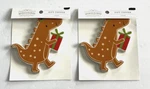 Lot Of 2 Ceramic Gingerbread Dinosaur Christmas Gift Topper Brown - Wondershop. Fixed Price $16.79.
