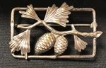 Jo Michels Un Signed Vintage Sterling Silver Pine Cone Needle Brooch. Fixed Price $78.75.