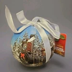 Steam Train Twinkling Treasures 3D Blinking Christmas Ornament Shatterproof Gift. Fixed Price $10.00.