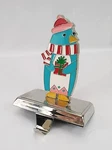 Penguin With Gift Christmas Stocking Holder Holiday Hanger Wondershop Blue. Fixed Price $17.99.