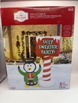 Holiday Time Inflatable Ugly Sweater Party Penguin Christmas 5 Ft New. Fixed Price $29.99.