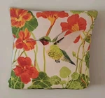 Climaweave Indoor/outdoor Pillow Colibri Et Fleurs Hummingbird Double Sided. Fixed Price $14.24.