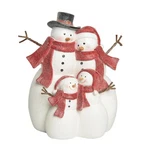 Transpac 8.25" Multicolor Resin Christmas Snowman Family Figurine. Fixed Price $28.93.