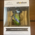 Hallmark Shoebox Ornament "kind Of Big Deal" Pickle. Fixed Price $14.99.