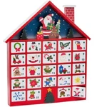Kurt Adler C6300 Wooden Santa House Advent Calendar 16 New. Fixed Price $39.00.