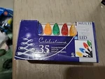 Celebrations 35 Led White C6 Pinecone Christmas Light String Set New. Fixed Price $7.00.