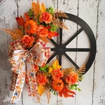 Thanksgiving Fall Harvest Pumpkin Wreath Indoor/outdoor Autumn Wall Decor. Fixed Price $22.07.