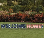 Large Welcome Home! Letters Patriotic Yard Stake Signs Corrugated Plastic #464. Fixed Price $159.99.