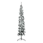 Bowery Hill 94.5" Pvc Steel Artificial Half Christmas Tree In Green And White. Fixed Price $67.65.
