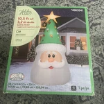 Holiday Living 10.5 Ft Airblown Inflatable Santa Head Christmas Yard Decoration. Fixed Price $149.99.