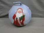 Vintage Hand Painted Christmas Santas Of The World Round Gourd Holiday Decor. Fixed Price $30.00.