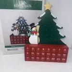 Kurt Adler Wooden Snowman Tree Advent Calendar 24 Ornaments Christmas Read. Fixed Price $49.99.