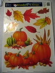 Vintage Classic Clings Window Fall Thanksgiving 17" X 12" Jmc Impact. Fixed Price $8.00.