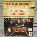1985 Vintage Christmas Tree Stand Ideal Holiday Traditions Green Red 95-4464. Fixed Price $14.93.