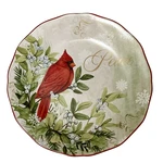 New Red Cardinal Bird Holly Christmas Peace Plate Certified International 8.5. Fixed Price $15.99.