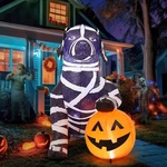 Comin 4 Ft Halloween Inflatables Labrador Mummy Dog Pumpkin Outdoor Decorations. Fixed Price $59.95.