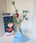Peanuts Musical Charlie Brown Christmas Tree With Linus Blanket 24" Tested Works. Fixed Price $28.99.