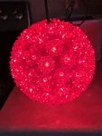 Holiday Bright Lights Indoor Outdoor Led 7.5" Sphere 100 Red Starburst. Fixed Price $48.59.