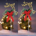2PCS Christmas Lighted Reindeer Battery Powered 30 Leds Garden Lawn Stake Lights. Fixed Price $31.99.