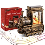 Ipow Christmas Snow Globe Lantern Train With Water Swirling Glitter, Musical .... Fixed Price $37.33.