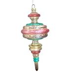 Raz Imports Finial Glass Ornament Mercury Vintage Retro Style 7" Pastel. Fixed Price $8.79.