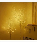 Costway 4FT Pre-lit White Twig Birch Tree For Christmas Holiday W/ 48 Led Lights. Fixed Price $120.00.