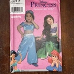 Disney Costume Pattern Jasmine Ariel Uncut Sewing Simplicity 9919 Size 3-8 New. Fixed Price $19.99.