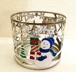 Yankee Candle Christmas - "snowman" Metal Jar Holder New. Fixed Price $37.50.