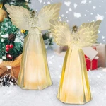 2 Pack Angel Christmas Statue With Warm Lighting Lighted Figurine .... Fixed Price $42.27.