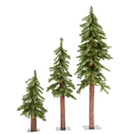 Pemberly Row 48" Plastic Natural Alpine Artificial Christmas Tree Set Green. Fixed Price $116.89.