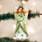 Old World Christmas Irish Angel Glass Ornament 10218. Fixed Price $24.88.