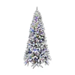 Fraser Hill Farm 7.5-FT. Alaskan Pine Flocked Artificial Christmas Tree With .... Fixed Price $356.06.
