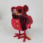 Target (wondershop) 2023 Christmas Fabric Bird - Leopard Print Scarf Pink. Fixed Price $15.99.