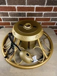 Home Heritage Golden Rotating Christmas Stand For Up To 9' Used. Fixed Price $150.00.